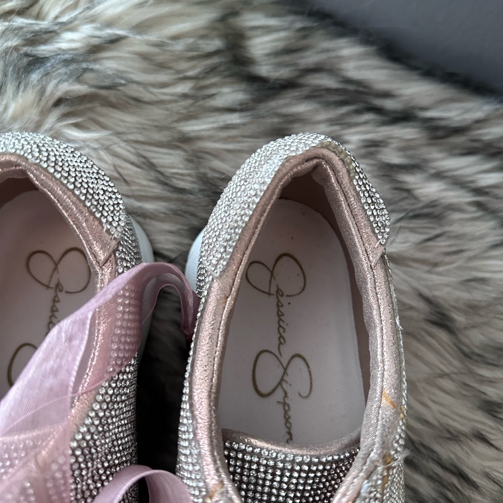 JESSICA SIMPSON Silesta  rhinestone sneakers - Picture 3 of 6